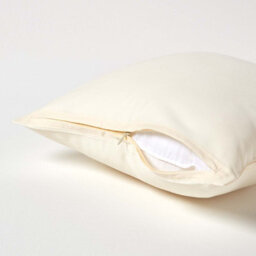 Homescapes Cream Continental Pillowcase Organic Cotton 400 Tc, 40 X 40 Cm - thumbnail 3