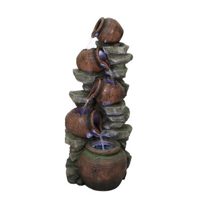 Outdoor Living UK Madeira Pouring Pots Traditional Water Feature Without Cover