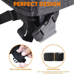 115X115X70Cm Heavy Duty Waterproof Garden Patio Furniture Cover For Rattan Table - thumbnail 4