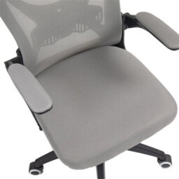 Mesh Office Chair Swivel Gas Lift Height Adjust Ergonomic Computer Desk Chair Grey - thumbnail 3