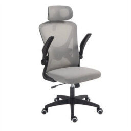 Mesh Office Chair Swivel Gas Lift Height Adjust Ergonomic Computer Desk Chair Grey - thumbnail 2