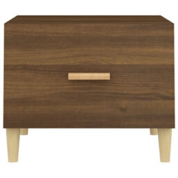 Berkfield Coffee Table Brown Oak 50X50X40 Cm Engineered Wood - thumbnail 6