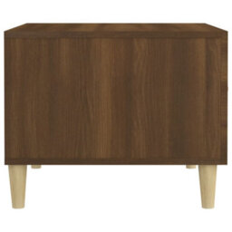 Berkfield Coffee Table Brown Oak 50X50X40 Cm Engineered Wood - thumbnail 8