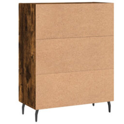 Berkfield Modern Sideboard Smoked Oak 69.5X34X90 Cm Engineered Wood - thumbnail 8