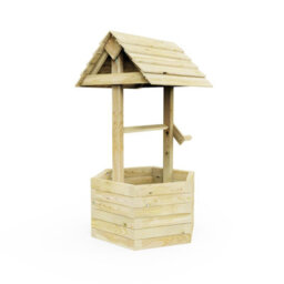 Outdoorgardens Wooden Wishing Well Decorative Planter - thumbnail 1
