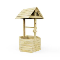 Outdoorgardens Wooden Wishing Well Decorative Planter - thumbnail 3