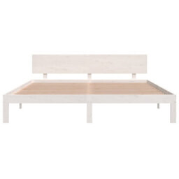Vidaxl Bed Frame Without Mattress White 180X200Cm Super King Size - thumbnail 4