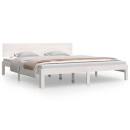 Vidaxl Bed Frame Without Mattress White 180X200Cm Super King Size - thumbnail 1