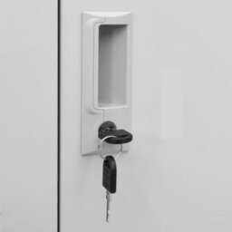Berkfield Modern Locker Cabinets 5 Pcs Light Grey 90X45X92.5 Cm Steel - thumbnail 8