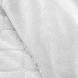 Catherine Lansfield Bedding Cosy Diamond Faux Fur Duvet Cover Set With Pillowcases White - thumbnail 3