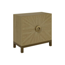 Wyld Haus Mantova Natural Oak Sunburst 2-Drawer Chest Of Drawers - thumbnail 3