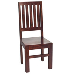 Wyld Haus Phuket Set Of 2 Dark Mango Wood Slat-Back Dining Chairs - thumbnail 2