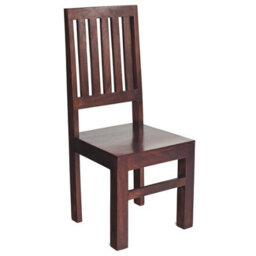 Wyld Haus Phuket Set Of 2 Dark Mango Wood Slat-Back Dining Chairs - thumbnail 4