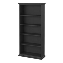 Wyld Haus Osaka Farmhouse Dark Grey Wooden Tall Bookcase - thumbnail 5