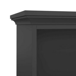 Wyld Haus Osaka Farmhouse Dark Grey Wooden Tall Bookcase - thumbnail 7