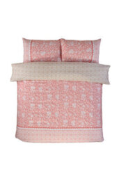 Rapport Home Eleanor Floral Polyester Reversible Duvet Cover Set With Pillowcase Double Size - thumbnail 3