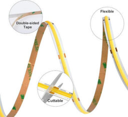 Brightex LED Brightex 10M Cob Led Strip Light 220V Flexible, Cuttable Tape With Connector For Indoor & Outdoor - thumbnail 2
