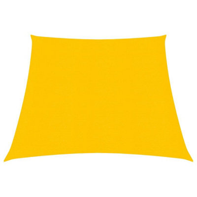 Berkfield Sunshade Sail 160 G/m2 Yellow 3/4X2 M Hdpe - image 1