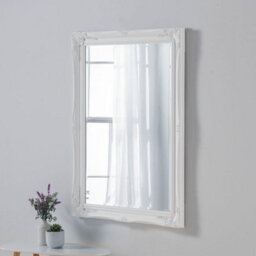 Yearn French Style Carved Mirror Silver 105X75Cm - thumbnail 3