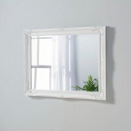 Yearn French Style Carved Mirror Silver 105X75Cm