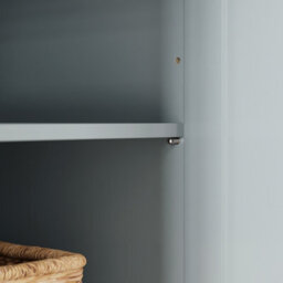 Sobuy Kitchen Trolley With 2 Drawers 4 Doors And Wheels 45.2X27.9X36.2 Inch Load Capacity 98 Kg Fkw71-Iii-Hg - Gray - thumbnail 9