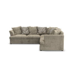 Furnishings For Less UK Mellors Stone Beige Chenille 5 Seater Corner Sofa L Shaped 2 Corner 2 Scatter Back - thumbnail 3