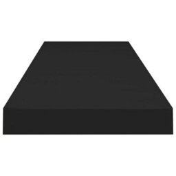 Berkfield Floating Wall Shelf Black 90X23.5X3.8 Cm Mdf - thumbnail 5