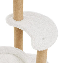 3 Tier Cat Tree Tower Plush Cat Bed Sisal Scratching Post Kitten Play Platform - thumbnail 3