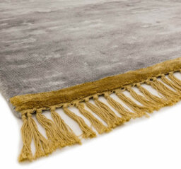 Silver/mustard,kilim Luxurious Modern Plain Handmade Rug For Bedroom & Living Room-200Cm X 290Cm - thumbnail 5