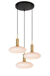 Lucide Singala Modern Pendant Light - 3Xe27 - Matt Gold / Brass - thumbnail 1