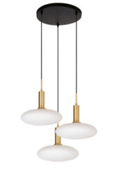 Lucide Singala Modern Pendant Light - 3Xe27 - Matt Gold / Brass - thumbnail 2