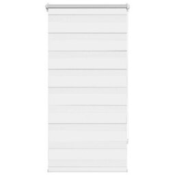 Walplus White Zebra Blind 60 X 120 Cm - Light Filtering Roller Blind With Fittings Included - thumbnail 2