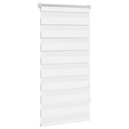 Walplus White Zebra Blind 60 X 120 Cm - Light Filtering Roller Blind With Fittings Included - thumbnail 3