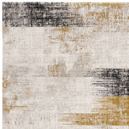 Gold Abstract Modern Easy To Clean Rug For Dining Room Bed Room And Living Room-120Cm X 170Cm - thumbnail 2