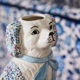 Cath Kidston Ceramic Dog Vase - Blue - thumbnail 4