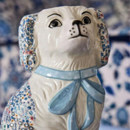 Cath Kidston Ceramic Dog Vase - Blue - thumbnail 6
