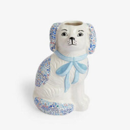 Cath Kidston Ceramic Dog Vase - Blue - thumbnail 1