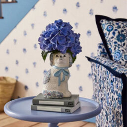Cath Kidston Ceramic Dog Vase - Blue - thumbnail 3