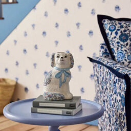 Cath Kidston Ceramic Dog Vase - Blue - thumbnail 2