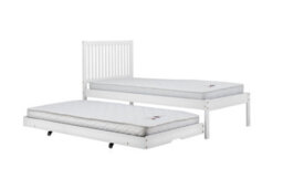 Birlea Buxton Trundle Bed Frame In White - thumbnail 7