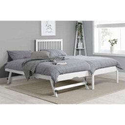 Birlea Buxton Trundle Bed Frame In White - thumbnail 2