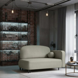 Solo Sofa Bed With Sleeping Function And Storage Compartment Polyurethane Foam Wooden Metal Legs 162X93X97Cm Green Right - thumbnail 1