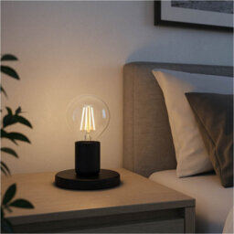 Loops 2 Pack Sleek Modern Black Table Lamp For Indoor Home Decor - Stylish Lighting Solution - thumbnail 3