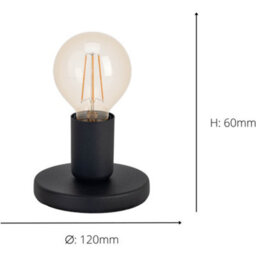 Loops 2 Pack Sleek Modern Black Table Lamp For Indoor Home Decor - Stylish Lighting Solution - thumbnail 4