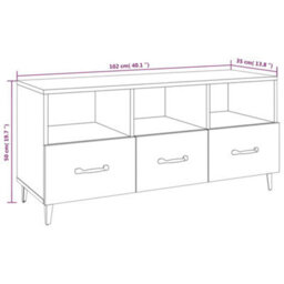 Vidaxl Tv Cabinet White 102X35X50 Cm Engineered Wood - thumbnail 8