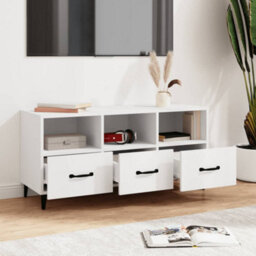 Vidaxl Tv Cabinet White 102X35X50 Cm Engineered Wood - thumbnail 3