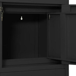 Berkfield Office Cabinet Anthracite 90X40X102 Cm Steel - thumbnail 7
