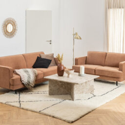 Furniture To Go Vega Square Coffee Table With Brown Marble Top 90Cm - thumbnail 3