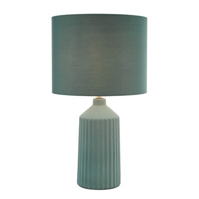 DAR Chloris Large Table Lamp Green With Shade - image 1