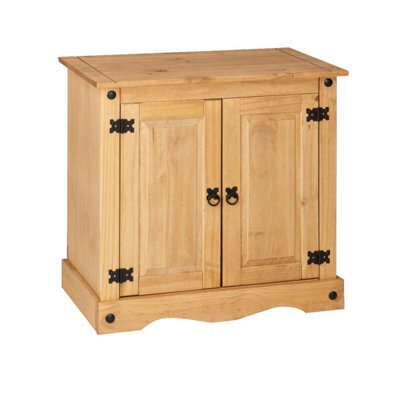 Mews Corona Sideboard 2 Door Cupboard Solid Mexican Pine - image 1
